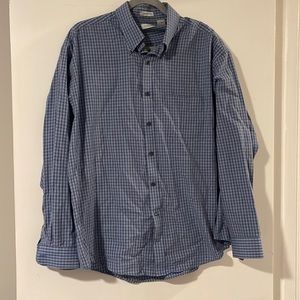 Van Heusen Blue Checked Button Down